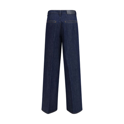 Blue Cotton Jeans Denim