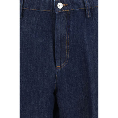 Blue Cotton Jeans Denim