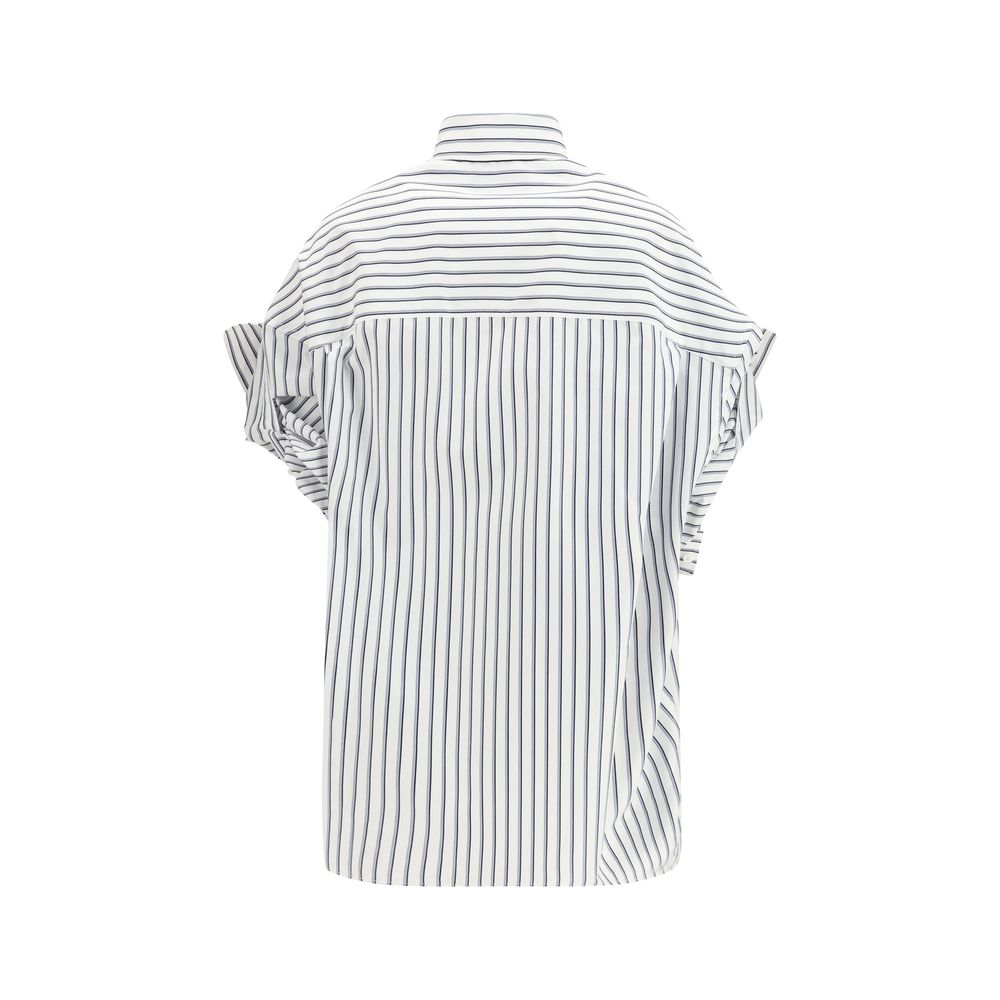 White Cotton Shortsleeve Shirt