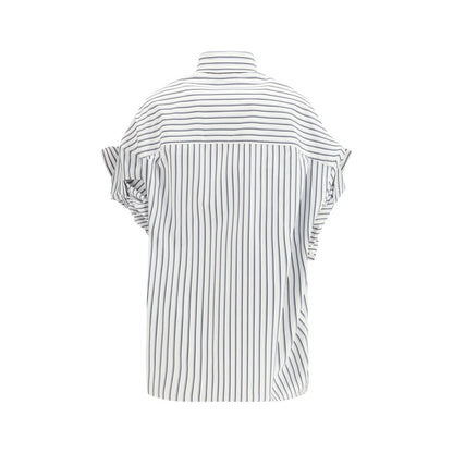 White Cotton Shortsleeve Shirt