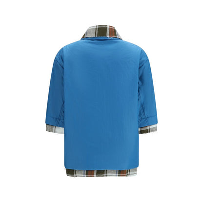 Blue Polyamide Dress Shirt