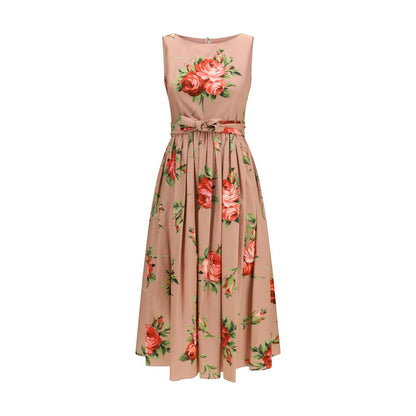 Multicolor Cotton Casual Dress