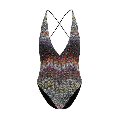 Multicolor Rayon One-Piece Swimsuit