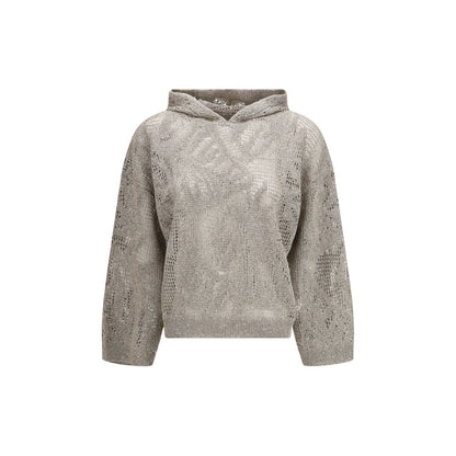 Beige Linen Hoodie