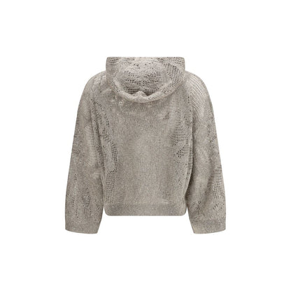 Beige Linen Hoodie