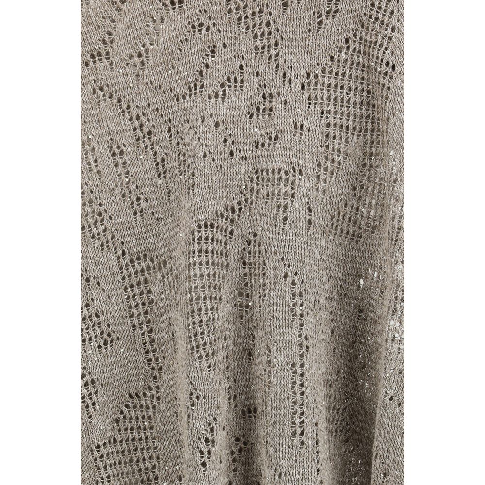 Beige Linen Hoodie