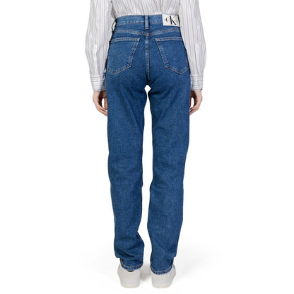 Blue Cotton Skinny Jeans