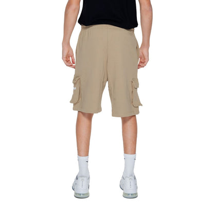 Beige Cotton Bermuda Shorts