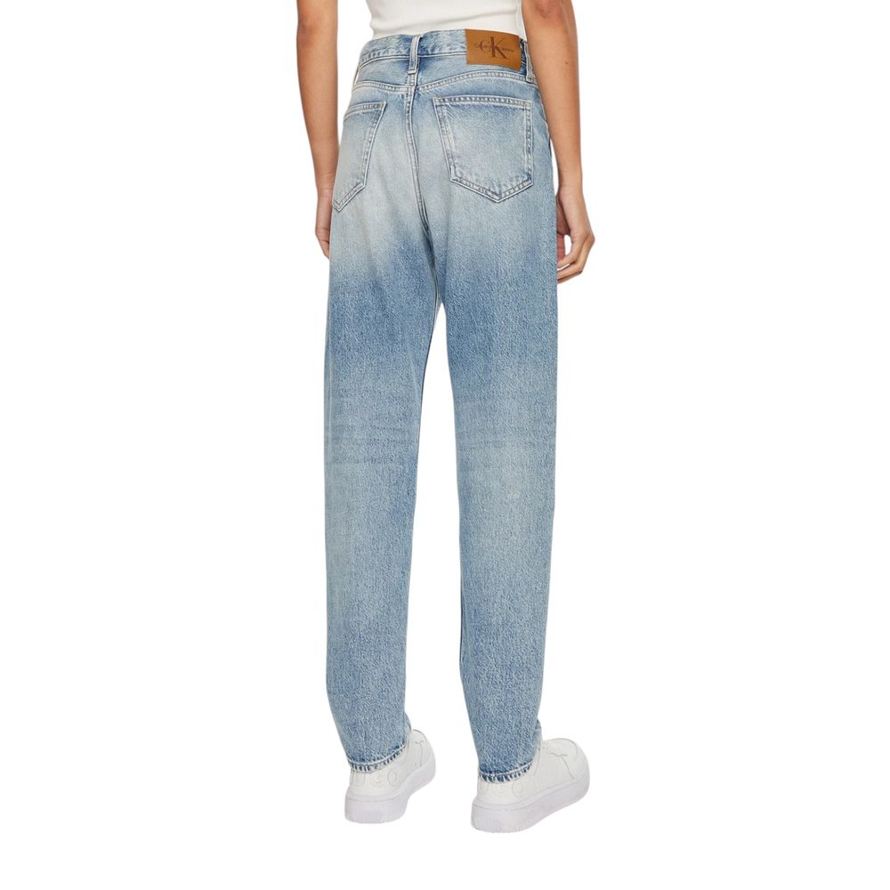 Light Blue Cotton Skinny Jeans