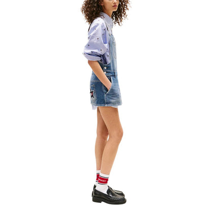 Blue Recycled Cotton Rompers