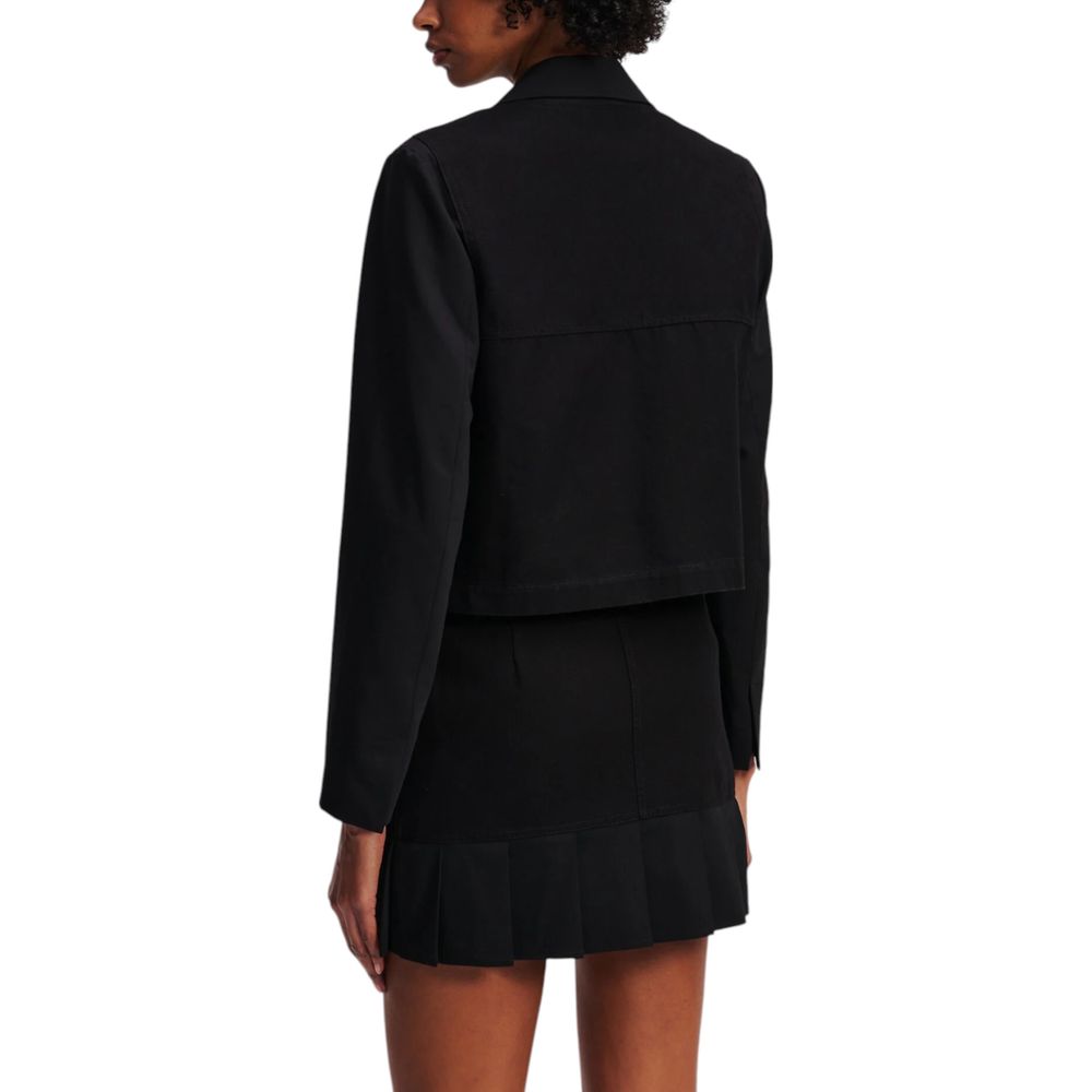 Black Polyester Blazer