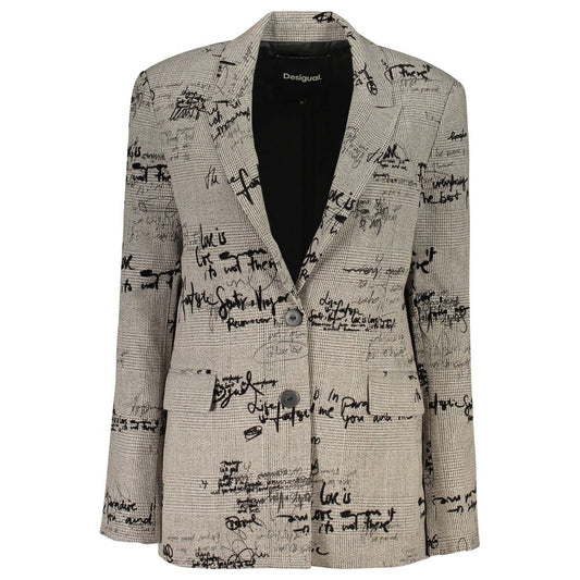 Grigio Polyester Women Jacket