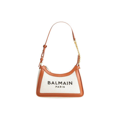 Brown Cotton Shoulder Bag