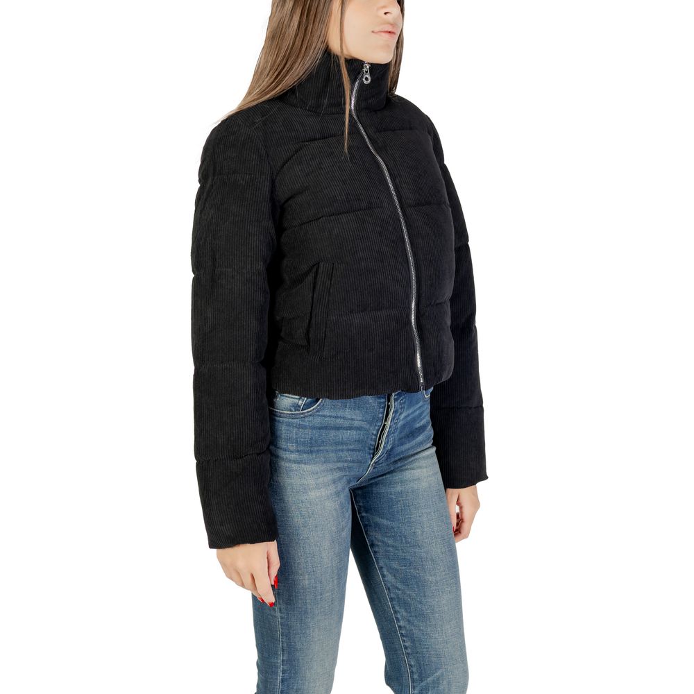 Black Polyester Coat