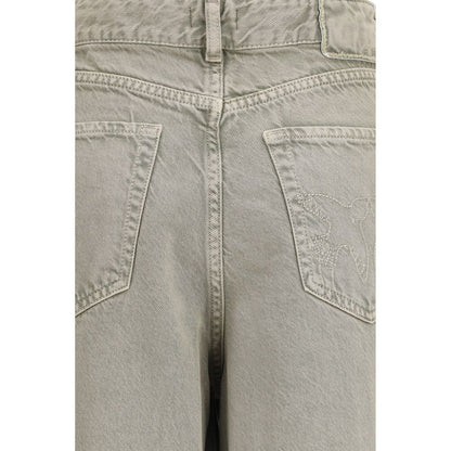 Beige Lyocell Bermuda Shorts