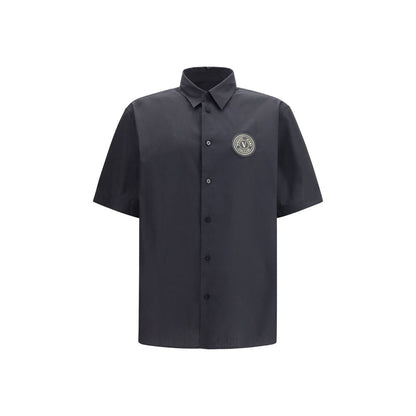 Black Cotton Shortsleeve Shirt
