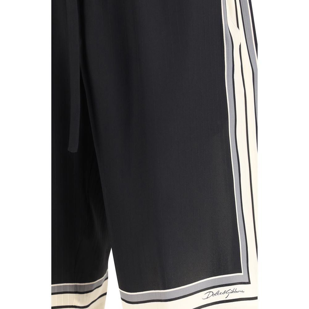 Multicolor Silk Bermuda Shorts