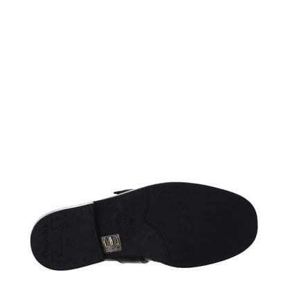 Red Leather Slip-On Loafers