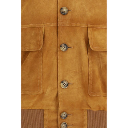 Brown Goatskin Bomber