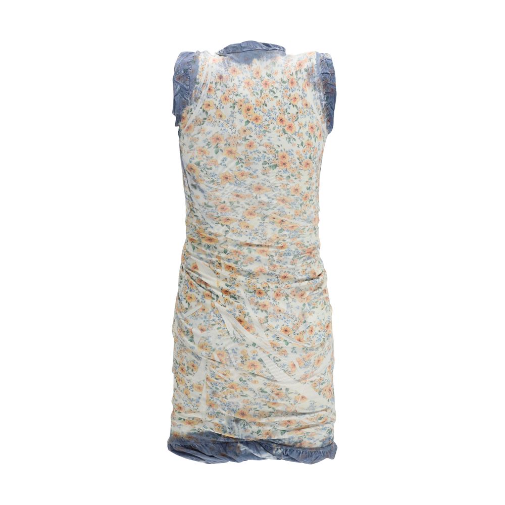Multicolor Cotton Casual Dress