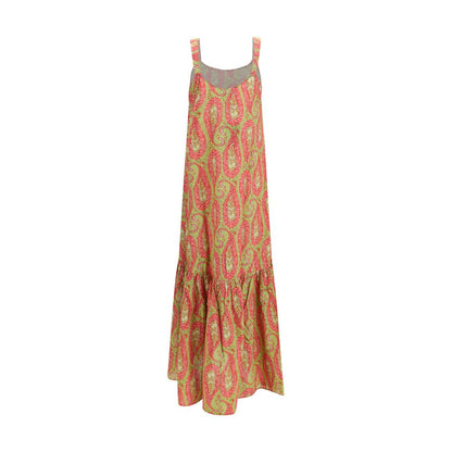 Multicolor Cotton Casual Dress
