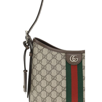 Beige Fabric Shoulder Bag