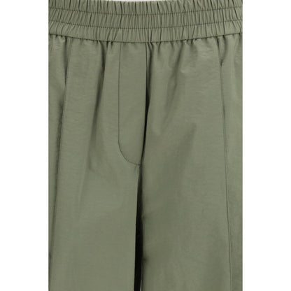 Bicolor Cotton Casual Pants