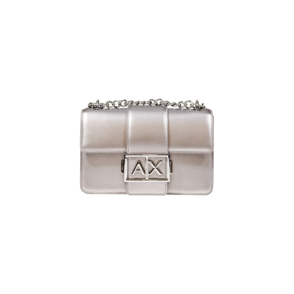 Gray Polyester Handbag