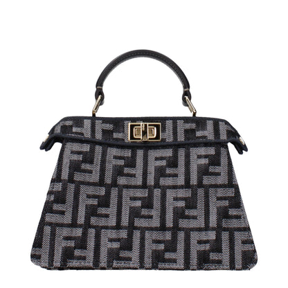 Black Fabric Handbag