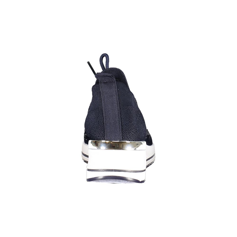 Blue Polyester Women Sneaker