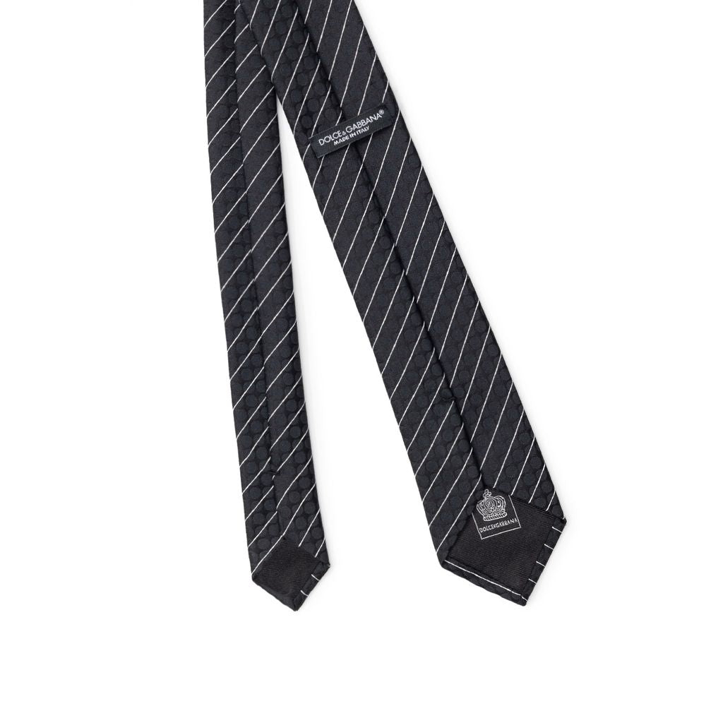 Black Polyester Tie