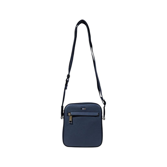 Blue Recycled Polyurethane Messenger Bag