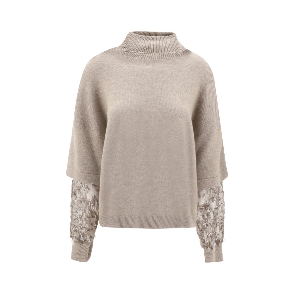 Brown Calf Leather Bos Taurus Turtleneck