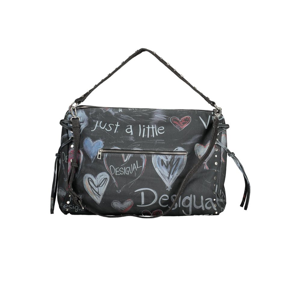 Black Cotton Women Handbag