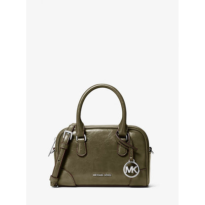 Bicolor Leather Handbag
