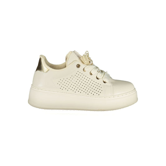 Bianco Polyurethane Women Sneaker
