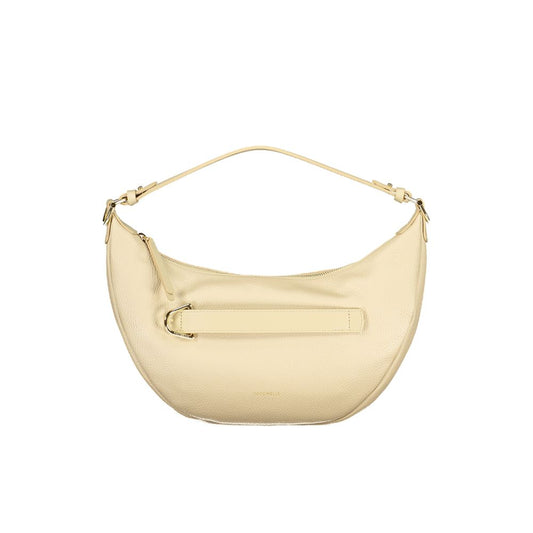 Beige Leather Women Handbag