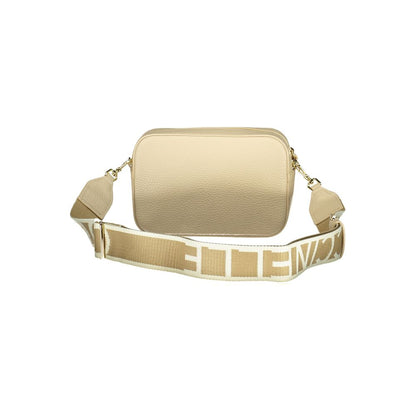 Beige Leather Women Handbag