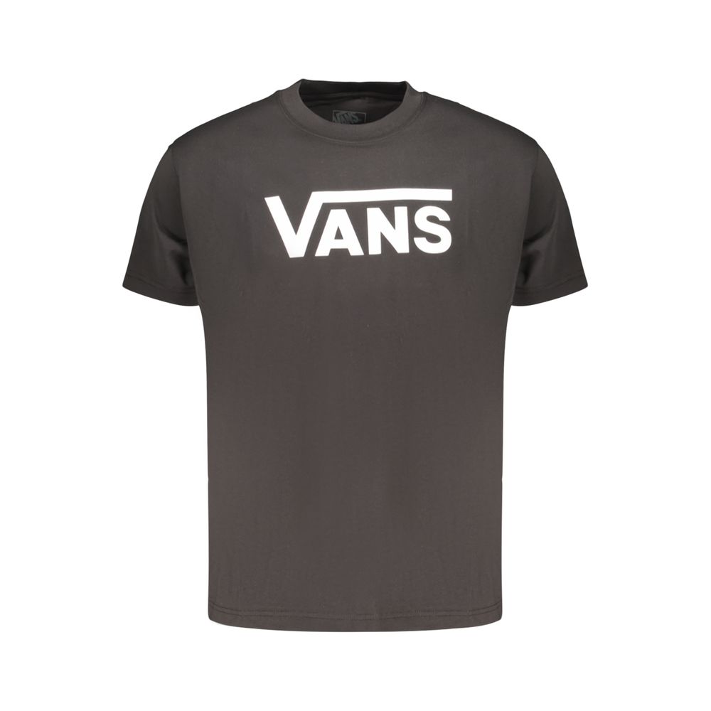 Black Cotton Men T-Shirt