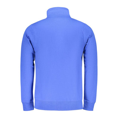 Blue Cotton Men Sweatshirt