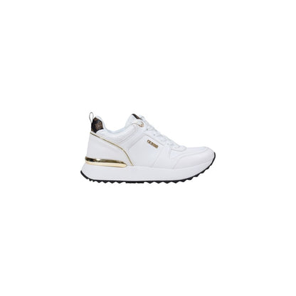 White Polyethylene Low Top Sneakers