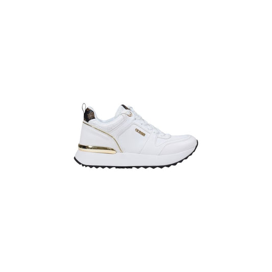 White Polyethylene Low Top Sneakers
