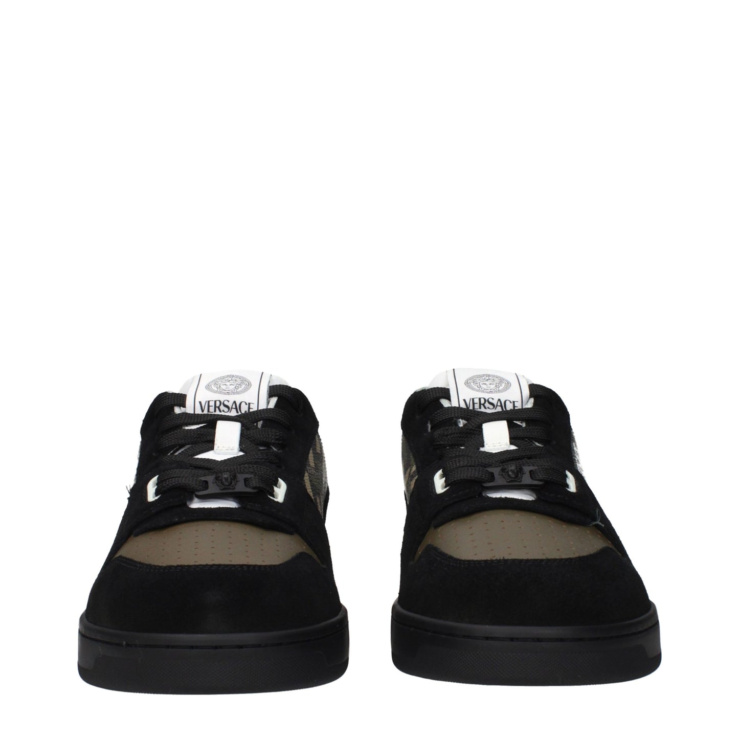 Green Fabric Low Top Sneakers