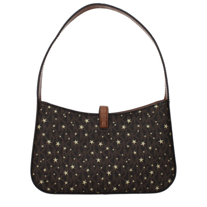 Brown Fabric Handbag