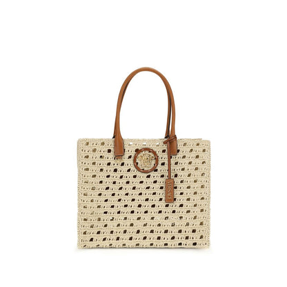 Beige Cotton Handbag