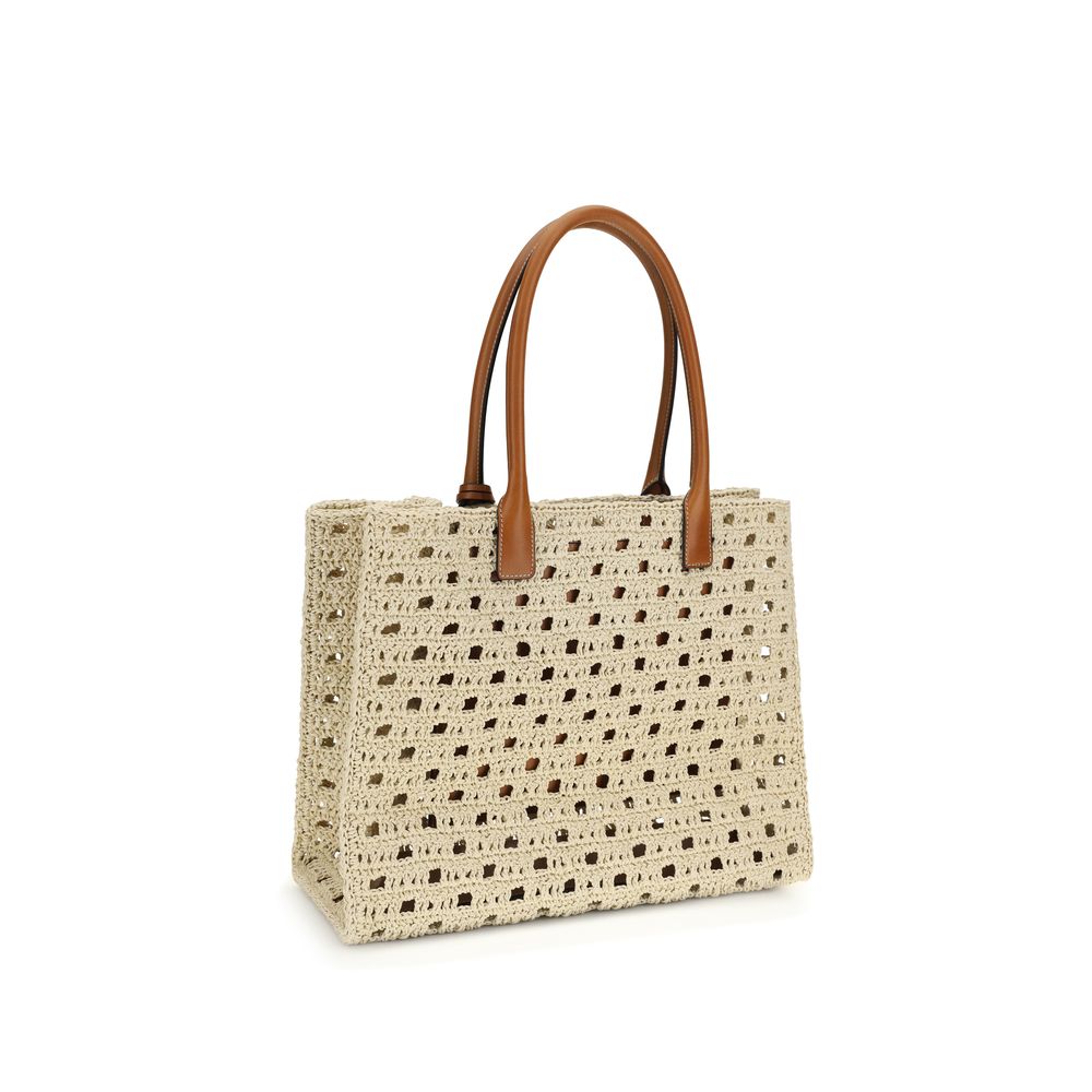 Beige Cotton Handbag