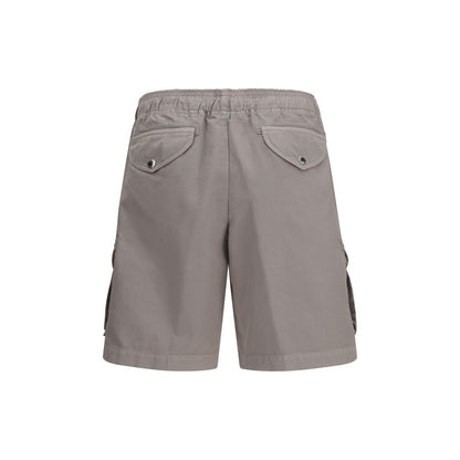 Beige Cotton Bermuda Shorts