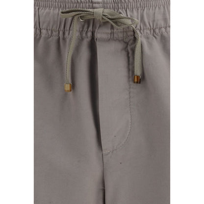 Beige Cotton Bermuda Shorts
