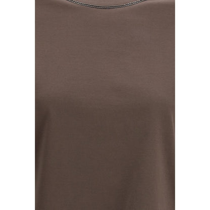 Brown Cotton T-Shirt