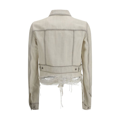 White Cotton Denim Jacket